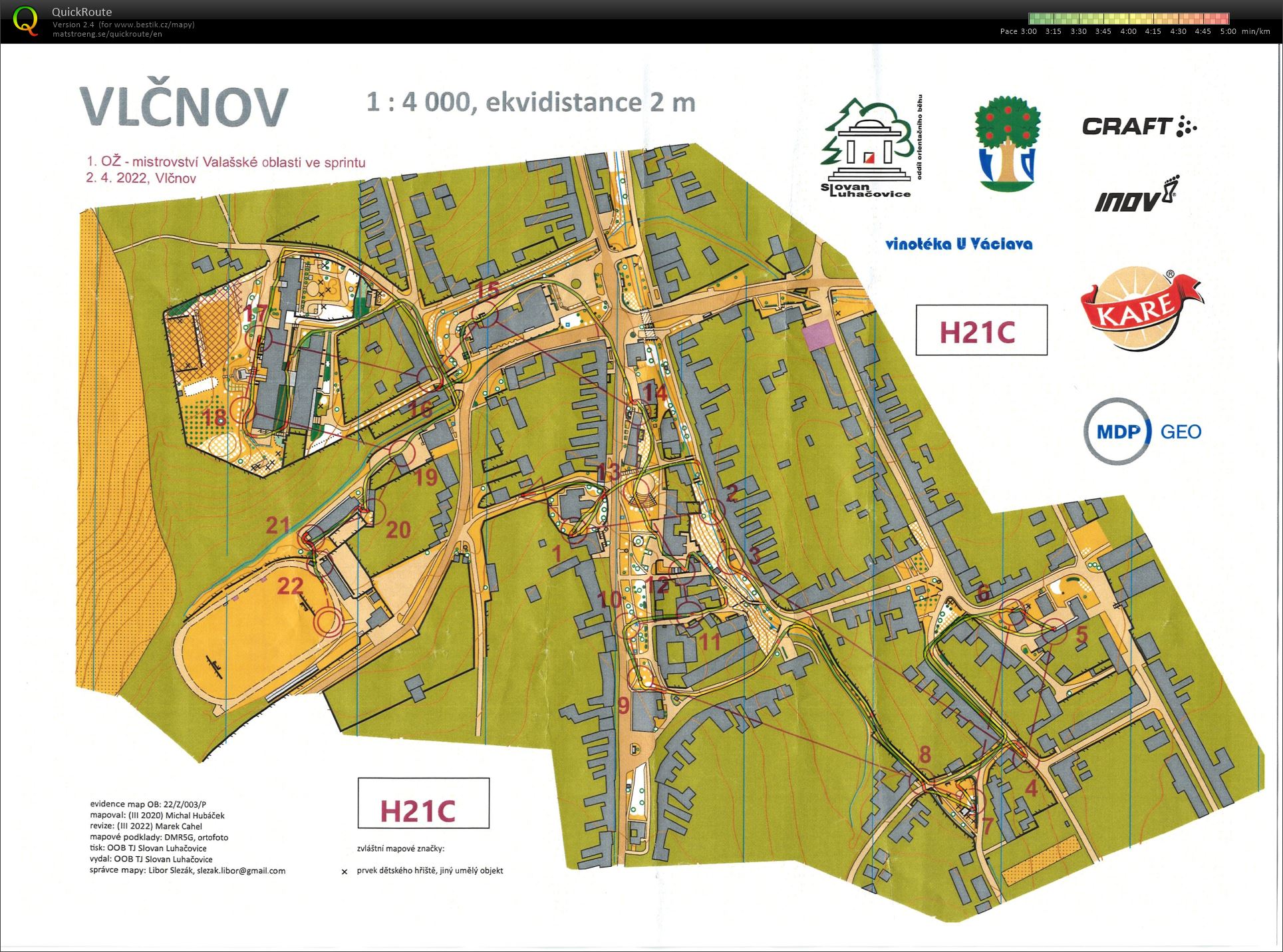 OM Valašské oblasti sprint (02.04.2022)