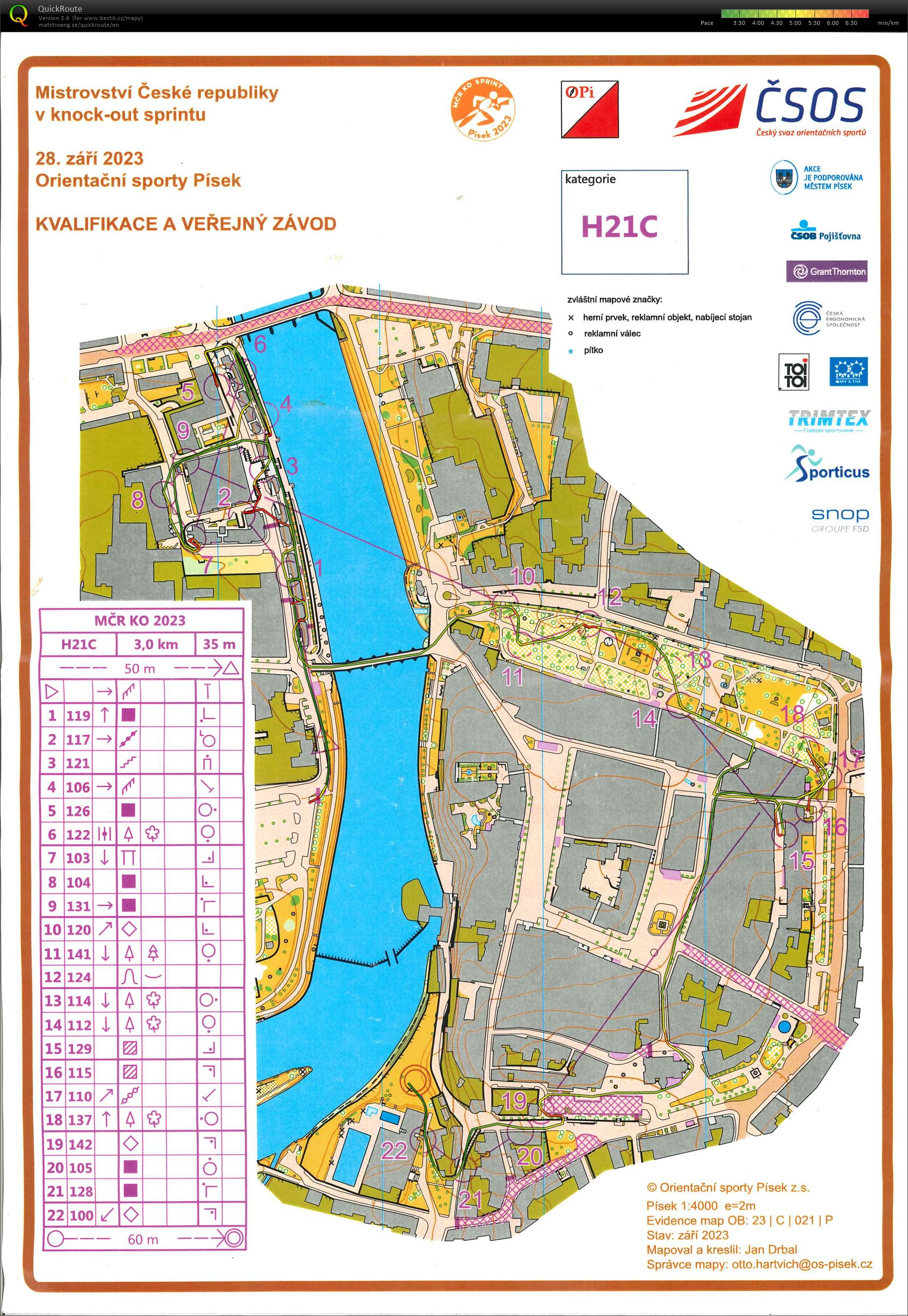 MČR KO sprint 2023 - kvalifikace (28.09.2023)