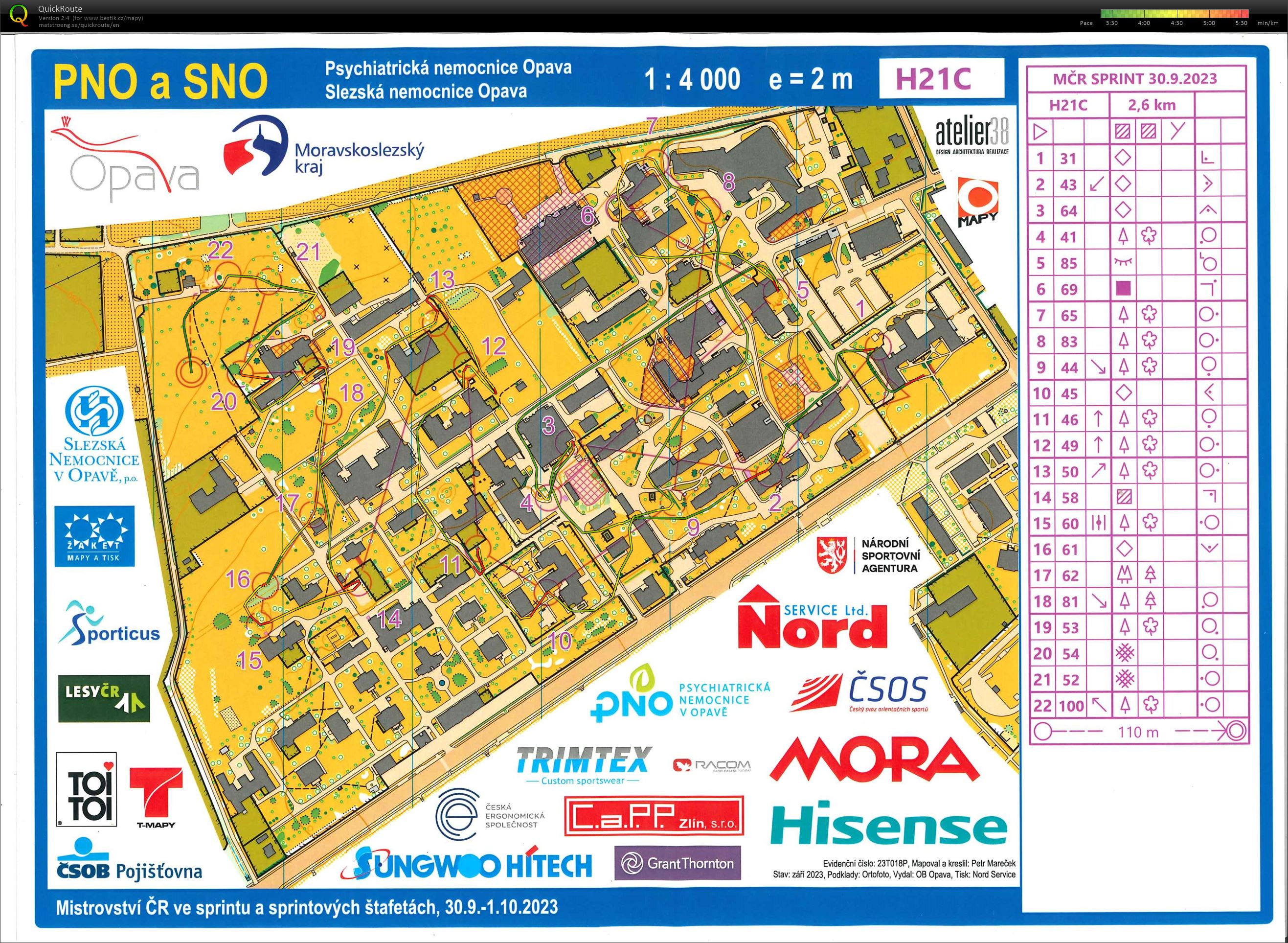 MČR sprint 2023 - veřejný závod (30.09.2023)