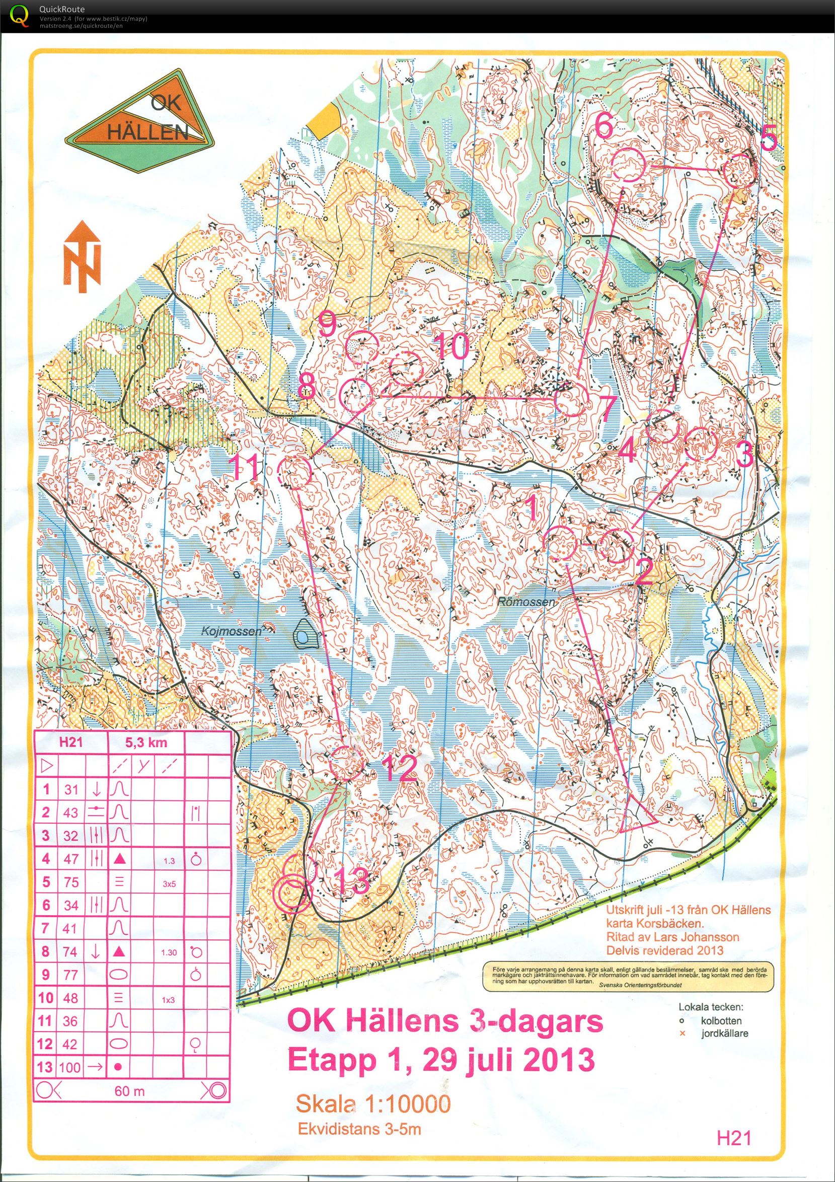 OK Hallen 3 dagars - Etapp 1 (29.07.2013)
