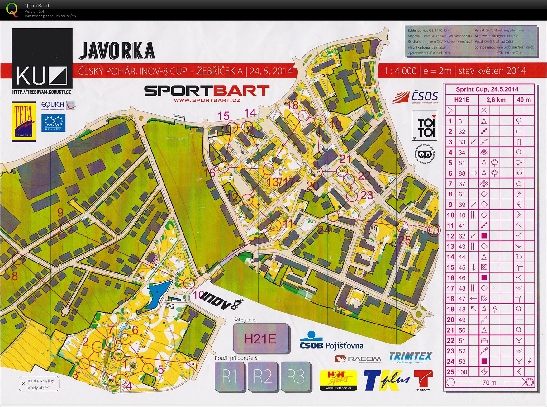 Sprint Cup Česká Třebová (24.05.2014)