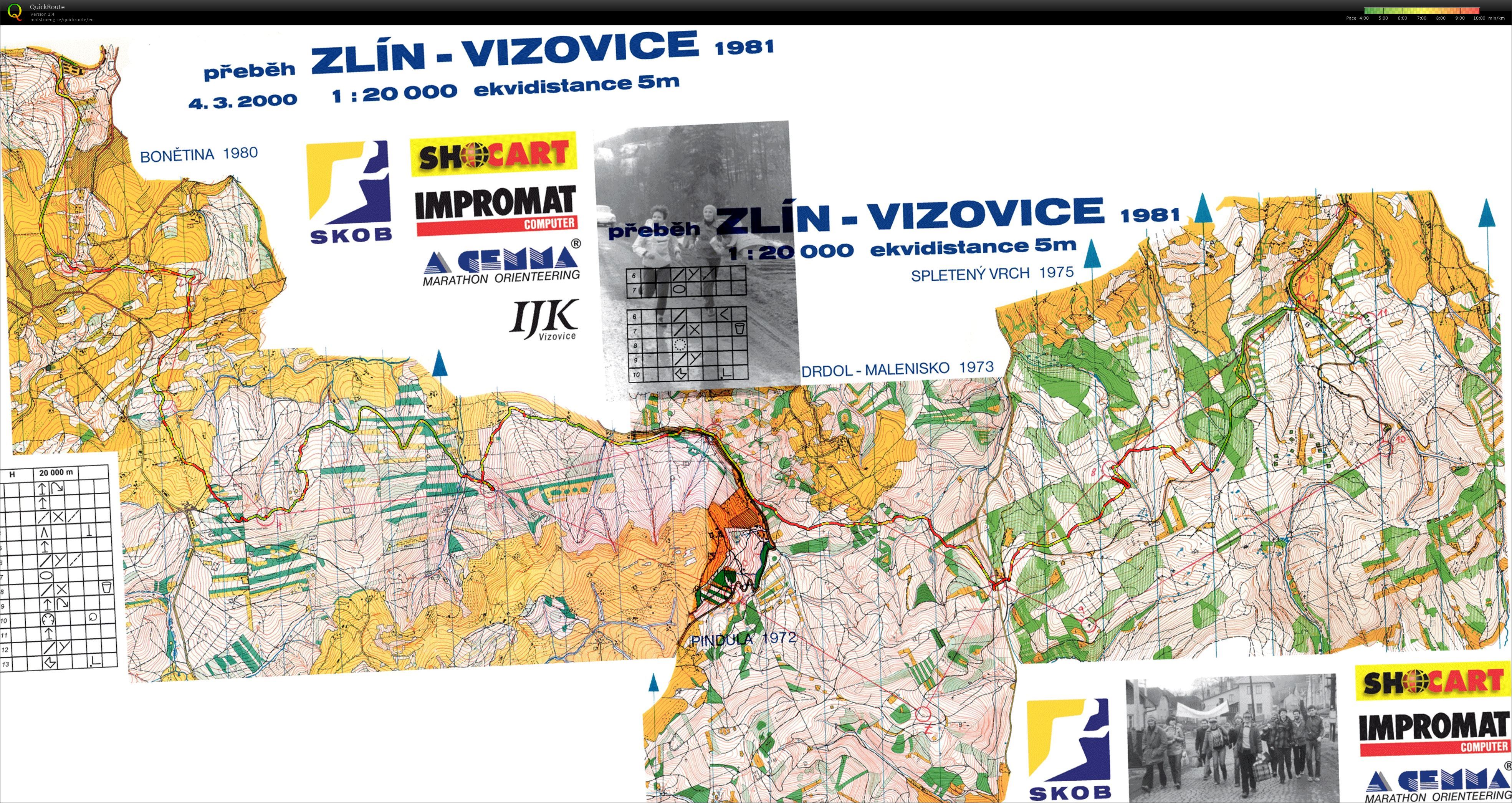 Přeběh Zlín - Vizovice (07.03.2015)