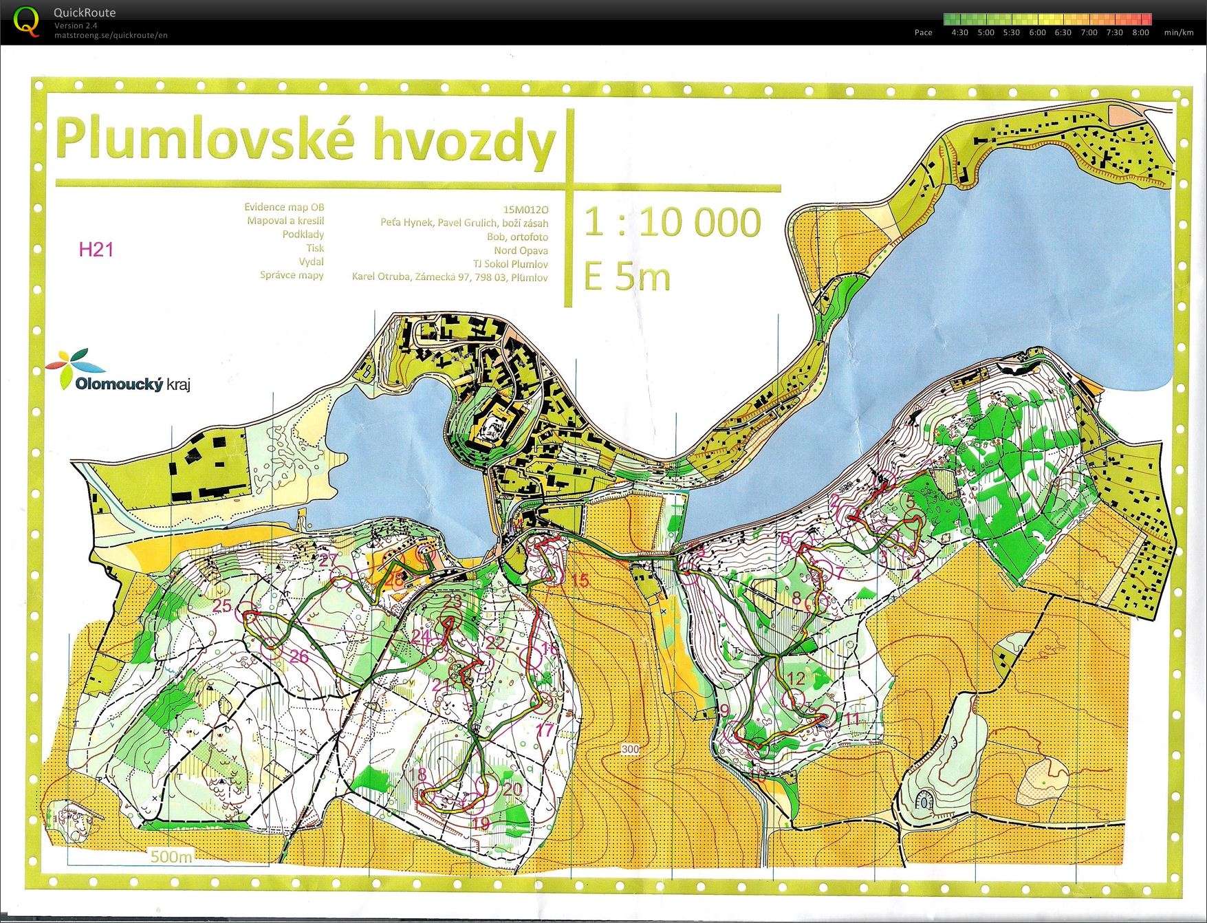 9. HŽJ Plumlov - krátká trať (H21) (27.06.2015)