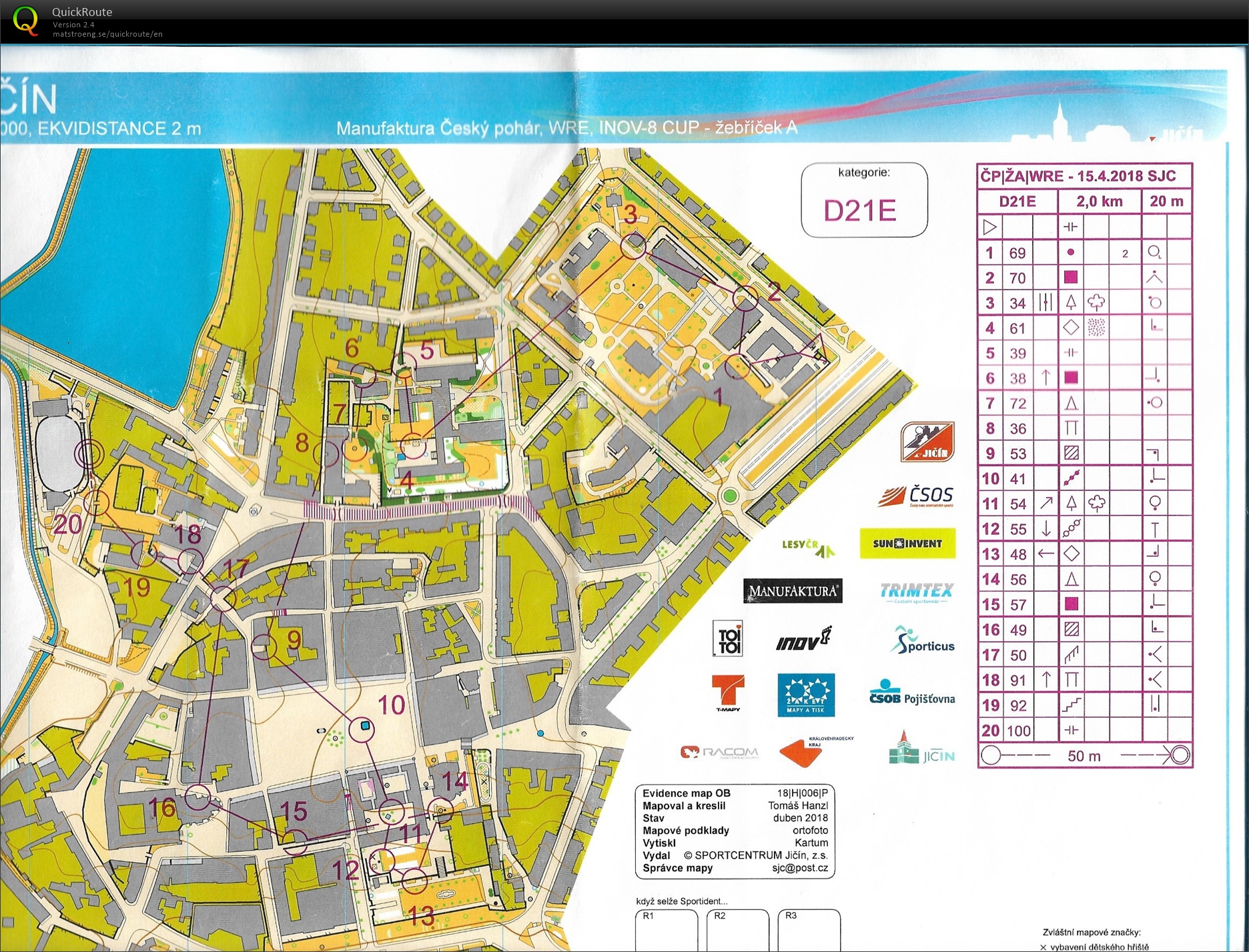 WRE sprint Jičín (15.04.2018)