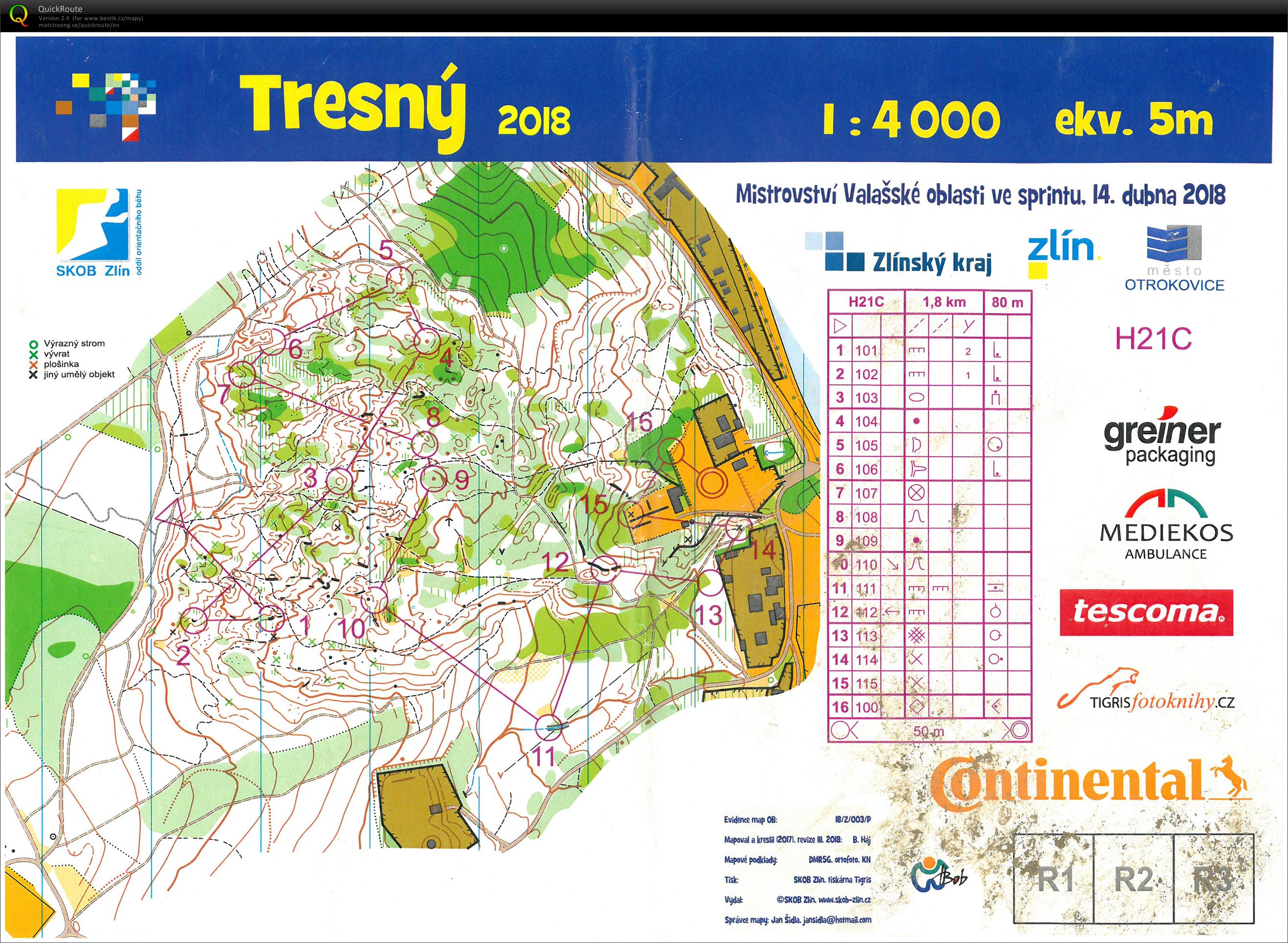 Něco jako sprint na Baťově (14.04.2018)
